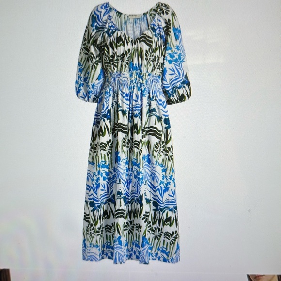 Floral Print Midi Dress - Picture 1 of 6